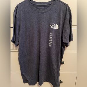 Mens TNF Navy heather throwback t-shirt